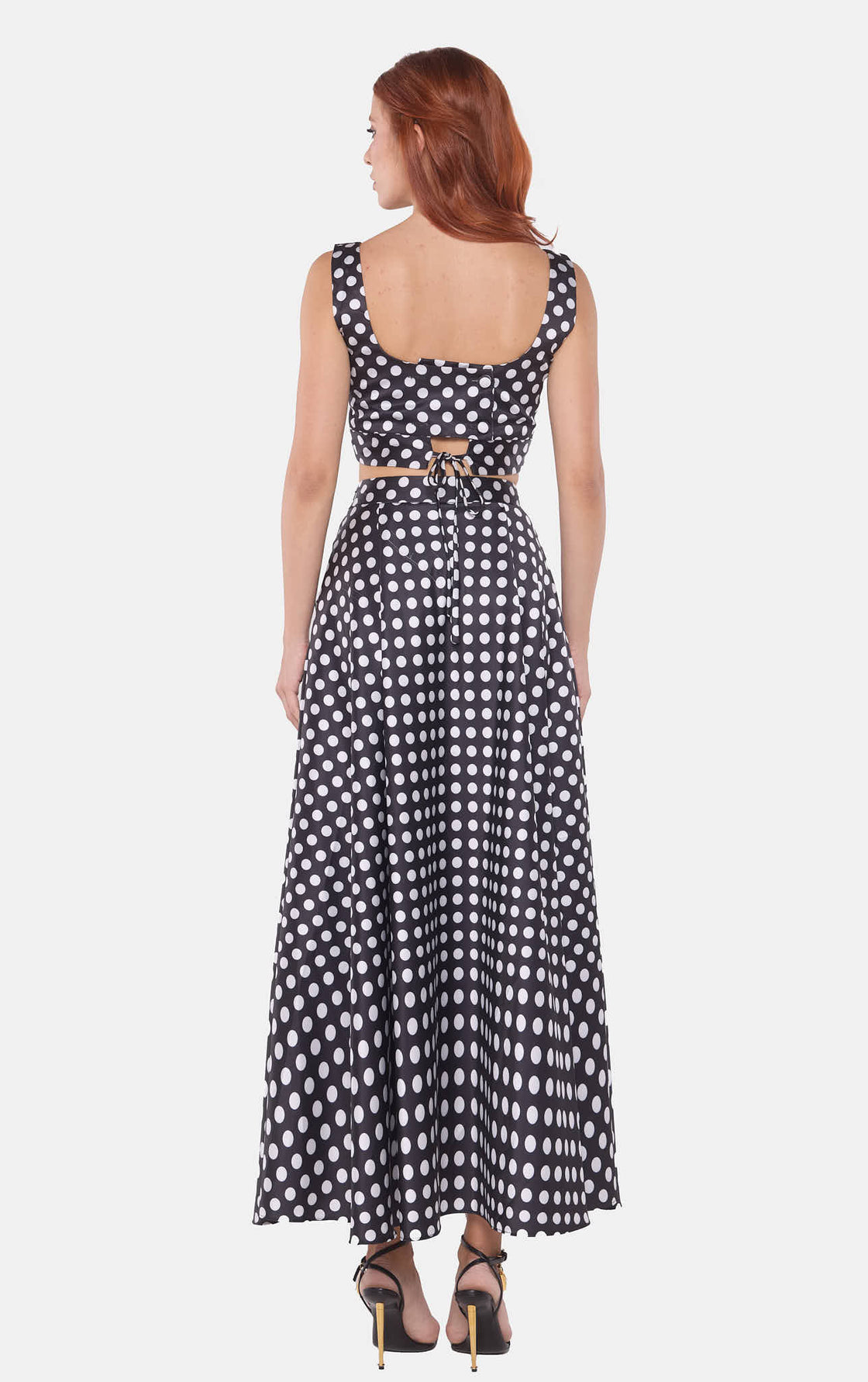 Black & White Polka Dot Two-Piece Set