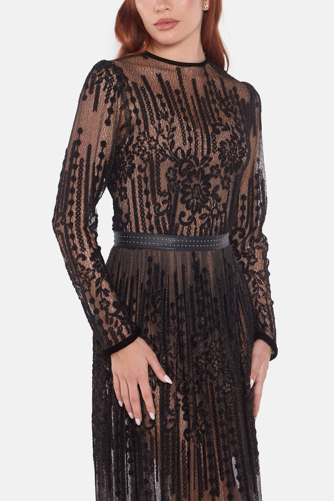 Black Lace Maxi Dress