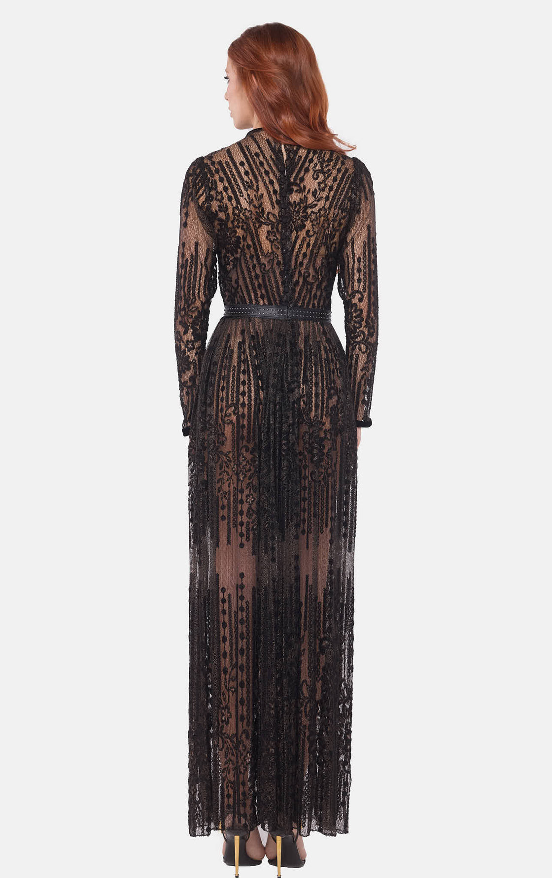 Black Lace Maxi Dress